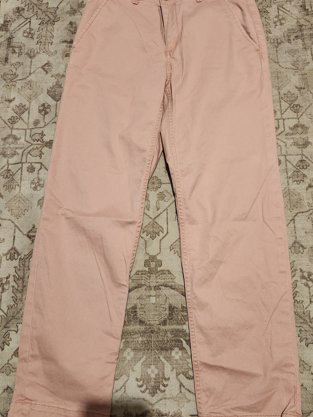 LOFT Straight-Leg Jeans in Dusty Pink